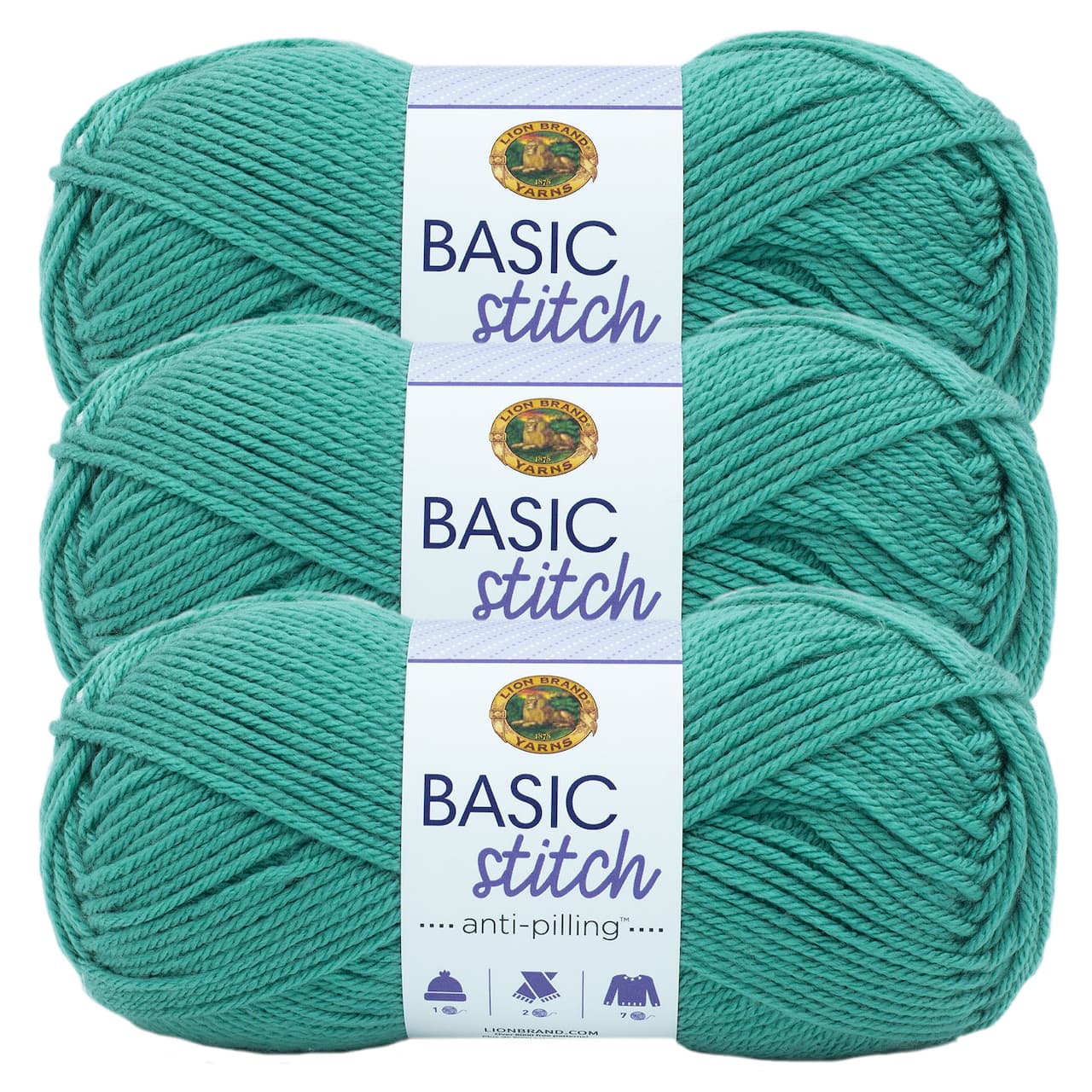 3 Pack Lion Brand® Basic Stitch Anti Pilling™ Yarn